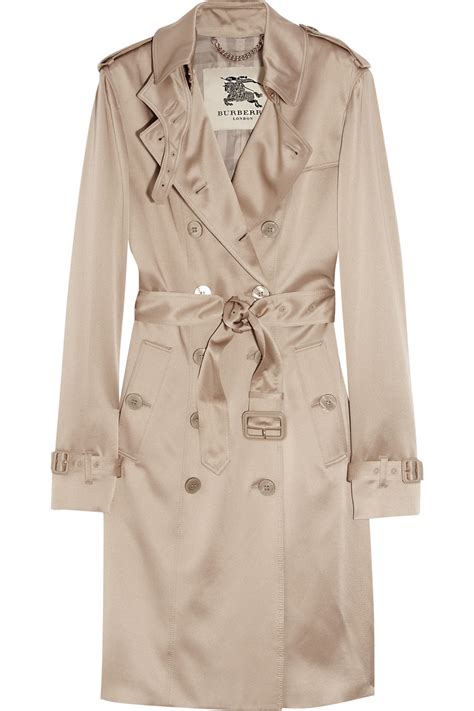 Burberry crepe trench coat